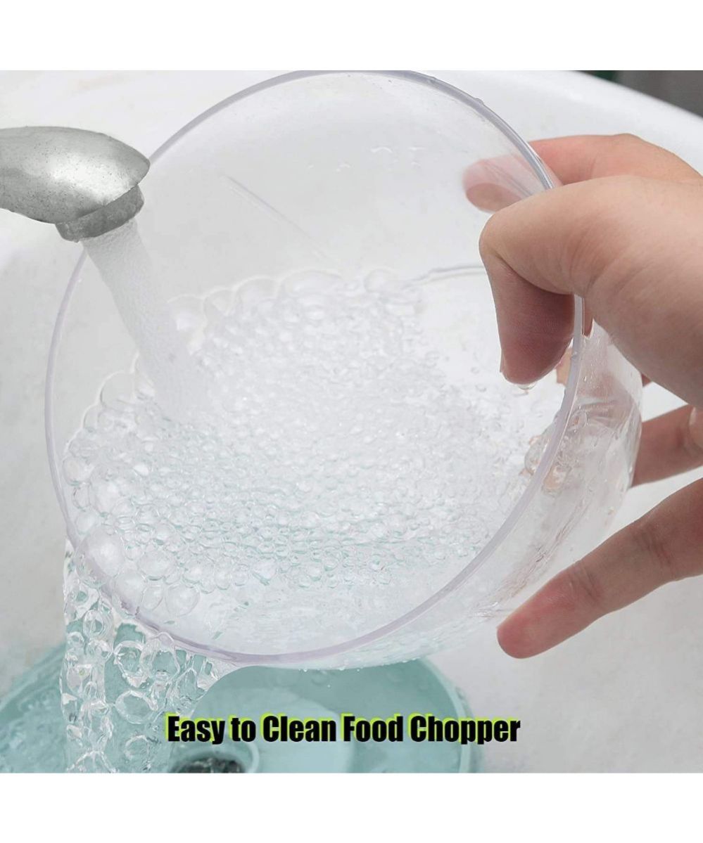 BLADE FOOD CHOPPER MANUAL HAND-PRESS VEGETABLE CHOPPER MIXER CUTTER (650ML)